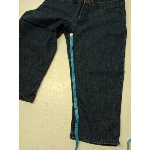 Bootheel Trading Co. Womens Jean Capri Kennett By Sheryl Crow 32x18 Blue Denim - Picture 2 of 5